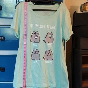 Pusheen Tee shirt Hot Topic Mint